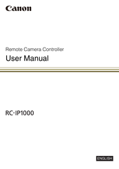 Canon RC-IP1000 User Manual