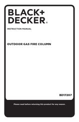 Black & Decker BD17207 Instruction Manual