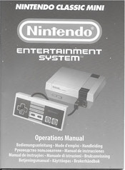 Nintendo Nintendo Entertainment System Classic Mini Operation Manual