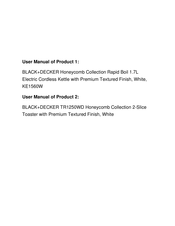 Black & Decker TR1450 Series Manual