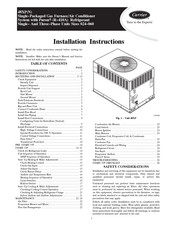 Carrier 48XP030 Installation Instructions Manual