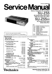 Technics SU-Z55 XA Service Manual