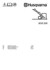 Husqvarna BGS 250 Operator's Manual