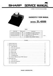 Sharp COMPET ZL-6500 Service Manual