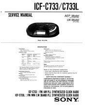 Sony ICF-C733 Service Manual