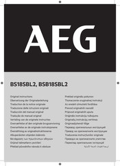 AEG BS18SBL2 Original Instructions Manual