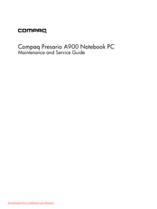 Compaq Presario A900 Maintenance And Service Manual
