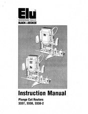 Black & Decker Elu 3338 Instruction Manual