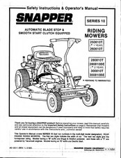Snapper 280810T Safety Instructions And Operator's Manual