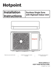 Hotpoint 1H18HN2DAA Installation Instructions Manual