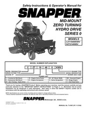 Snapper Series 0 Safety Instructions And Operator's Manual