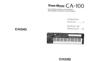 Casio Tone Bank CA-100 Operation Manual