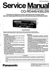 Panasonic CQ-RD445LEN Service Manual
