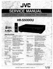 JVC HR-S5000U Service Manual