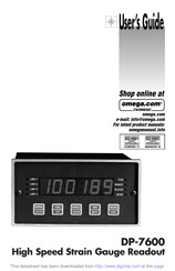 Omega DP-7600 User Manual