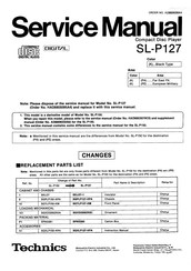 Technics SL-P127 Service Manual