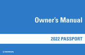 Honda PASSPORT 2022 Owner's Manual