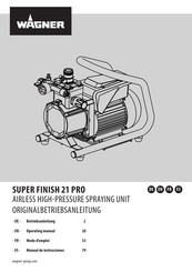 WAGNER SUPER FINISH 21 PRO Operating Manual