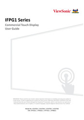 ViewSonic ViewBoard IFPG1 Series User Manual