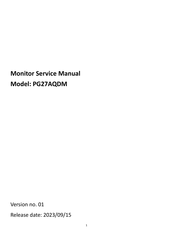 Asus ROG SWIFT OLED PG27AQDM Service Manual