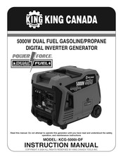 King Canada KCG-5000i-DF Instruction Manual