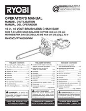 Ryobi RY40505 Operator's Manual
