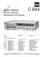 Dual C 844 Service Manual