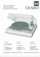 Dual CS 505-1 Service Manual