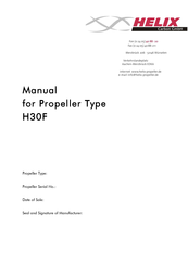 HELIX H30F Manual