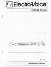 Electro-Voice FX 70 Owner's Manual