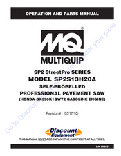 MULTIQUIP Diamond Back SP2 STREET-PRO Operation And Parts Manual
