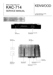 Kenwood KAC-714 Service Manual