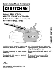 Craftsman 139.53918D Owner's Manual