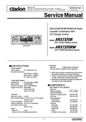 Clarion ARX7370R Service Manual