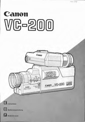 Canon VC-200 Instructions Manual