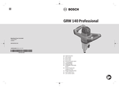 Bosch Professional GRW 140 Original Instructions Manual