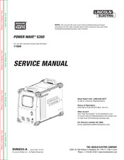 Lincoln Electric POWER WAVE S350 Service Manual