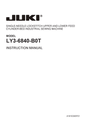 JUKI LY3-6840-B0T Instruction Manual