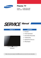 Samsung PN50C450B1DXZC Service Manual