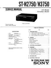 Sony ST-H2750 Service Manual