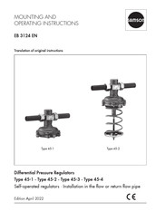Samson 45-1 Mounting And Operating Instructions