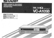 Sharp VC-A105B Operation Manual