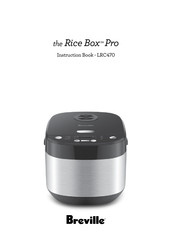 Breville the Rice Box Pro LRC470 Instruction Book