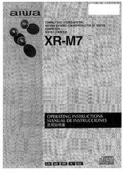 Aiwa XR-M7 Operating Instructions Manual