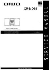 Aiwa XR-MD85 Service Manual