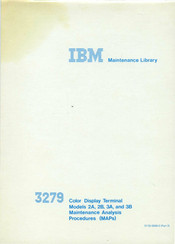 IBM 3279 3B Maintenance Manual