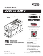 Lincoln Electric Ranger Air 260MPX Operator's Manual