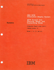 IBM 3274 Manual