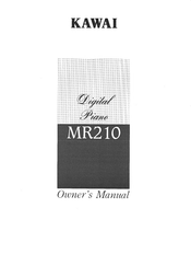 Kawai MR210 Owner's Manual