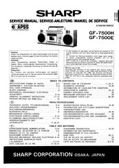 Sharp GF-7500H Service Manual